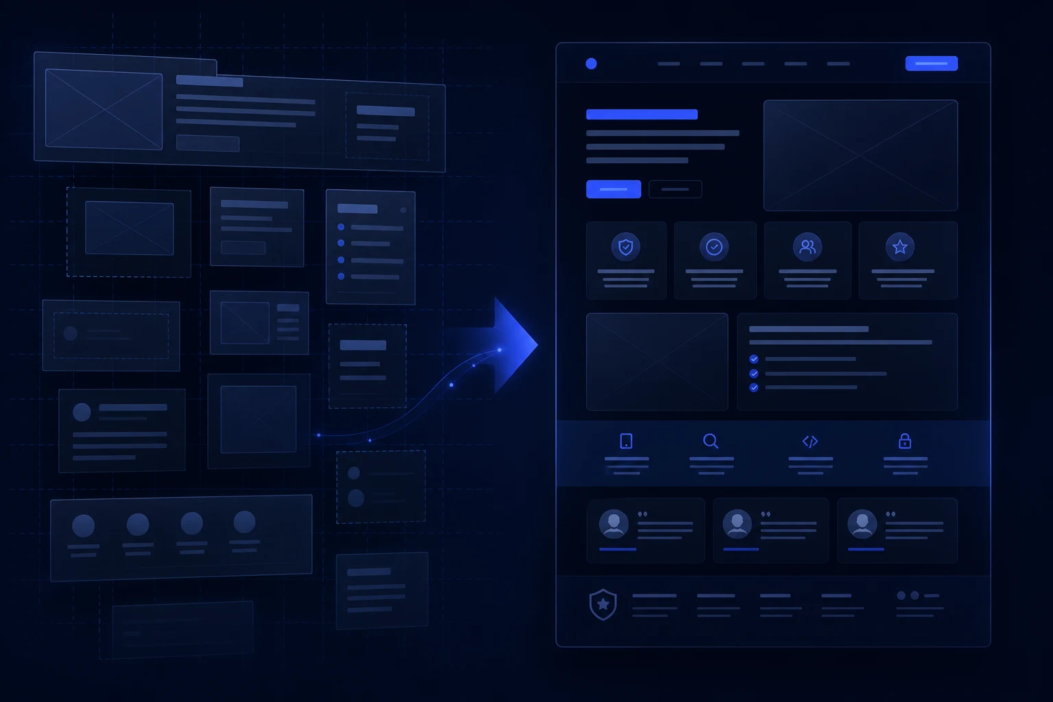 Professional design refinement for a generic Hostinger AI website