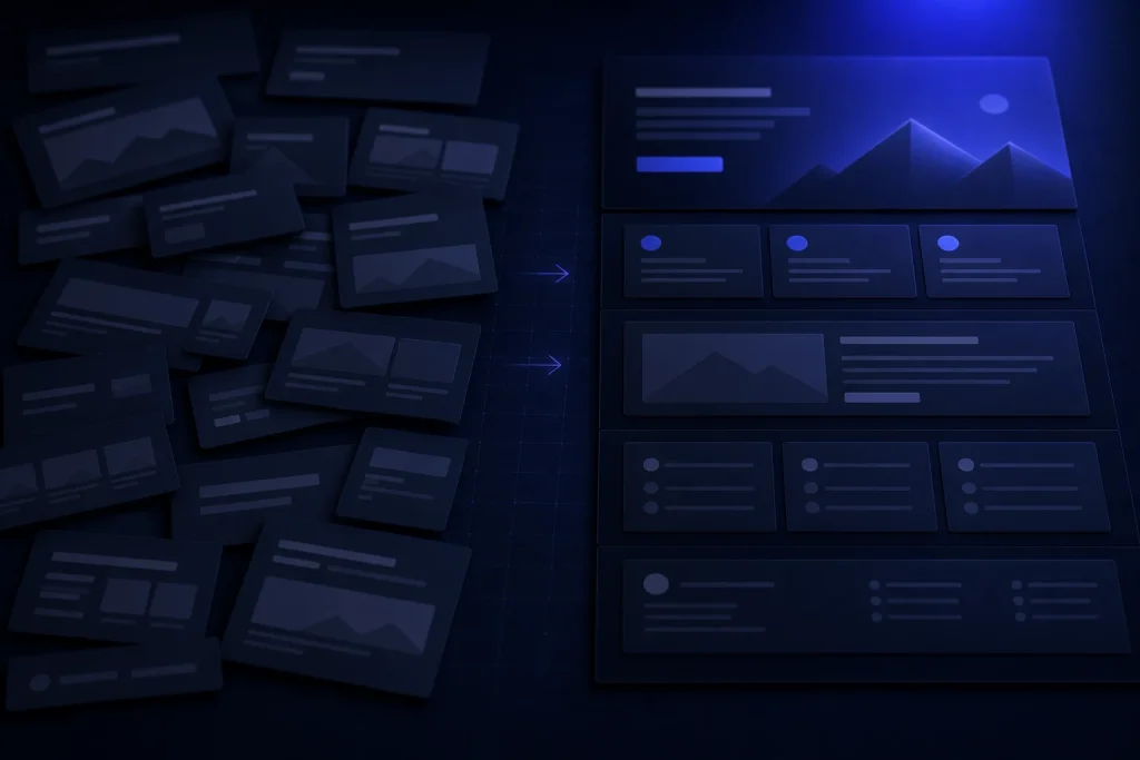 Generic Hostinger AI website design needing professional improvement