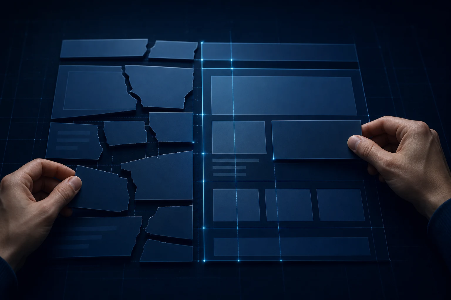 Repairing broken CSS layout from ChatGPT-generated code