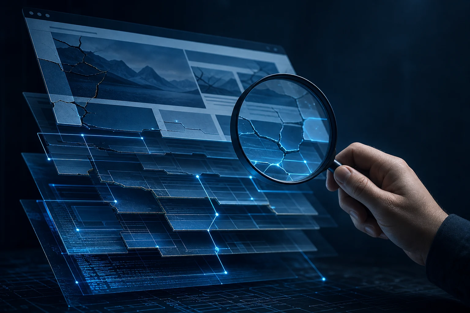 Technical diagnosis of a broken ChatGPT-built website