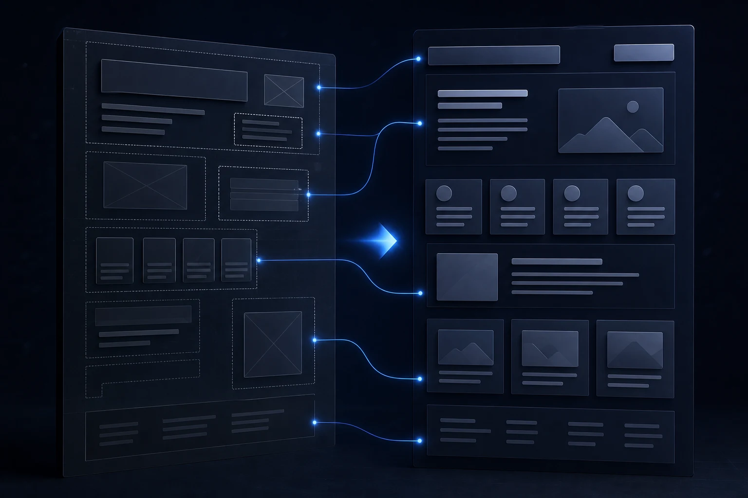 Repairing layout structure on a Framer AI website