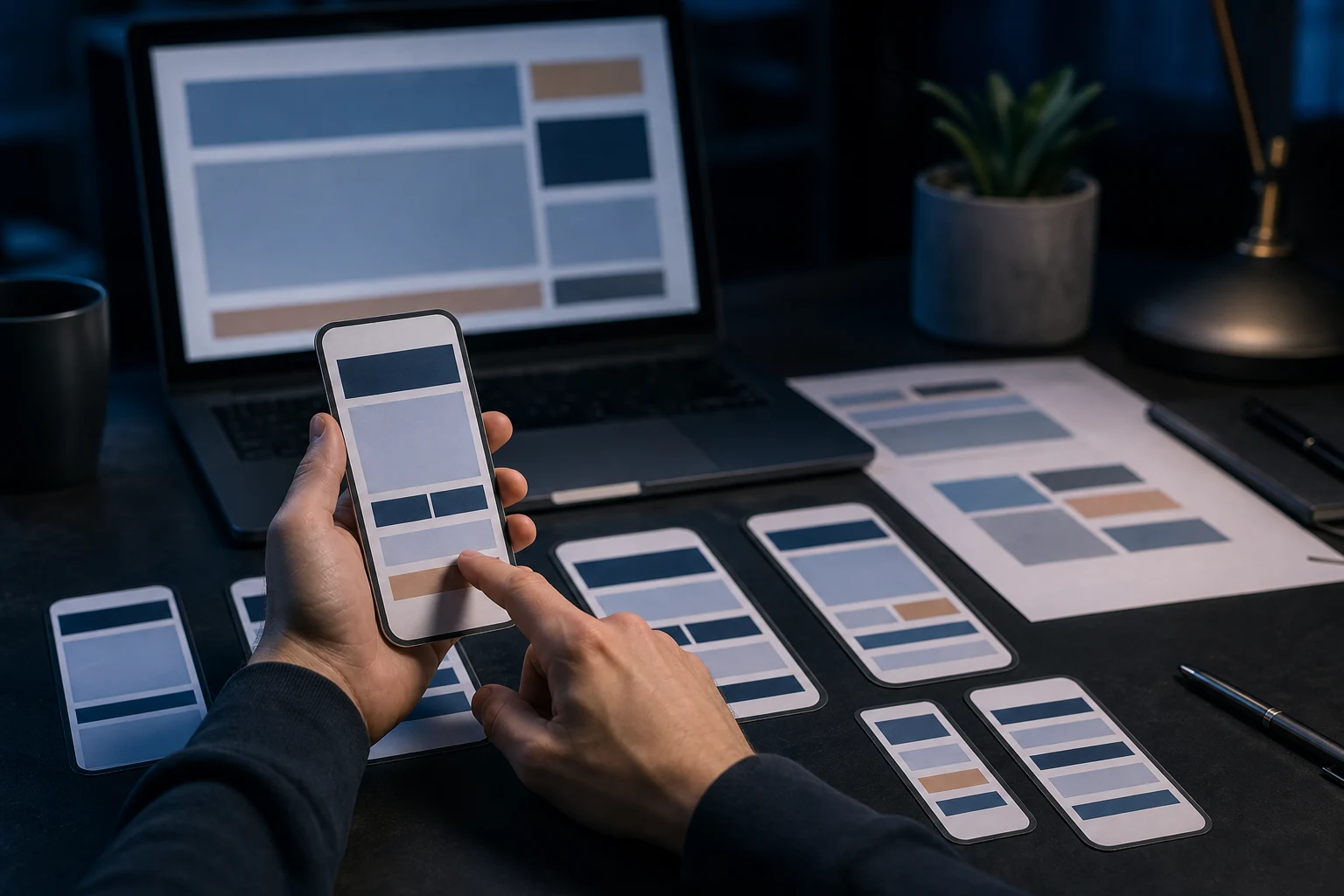 Wix AI mobile layout problems on a business website