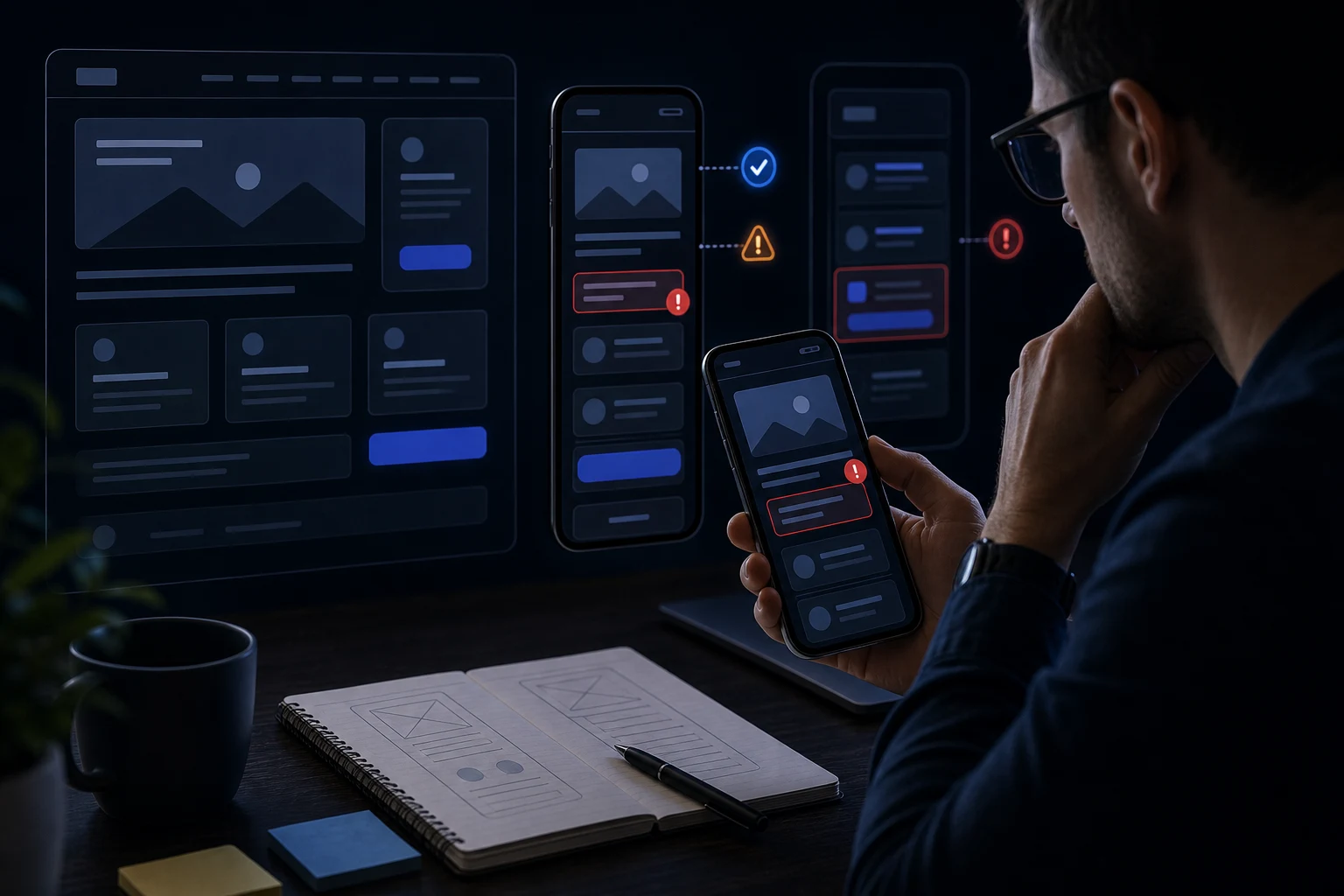 Durable mobile layout problems on a business website