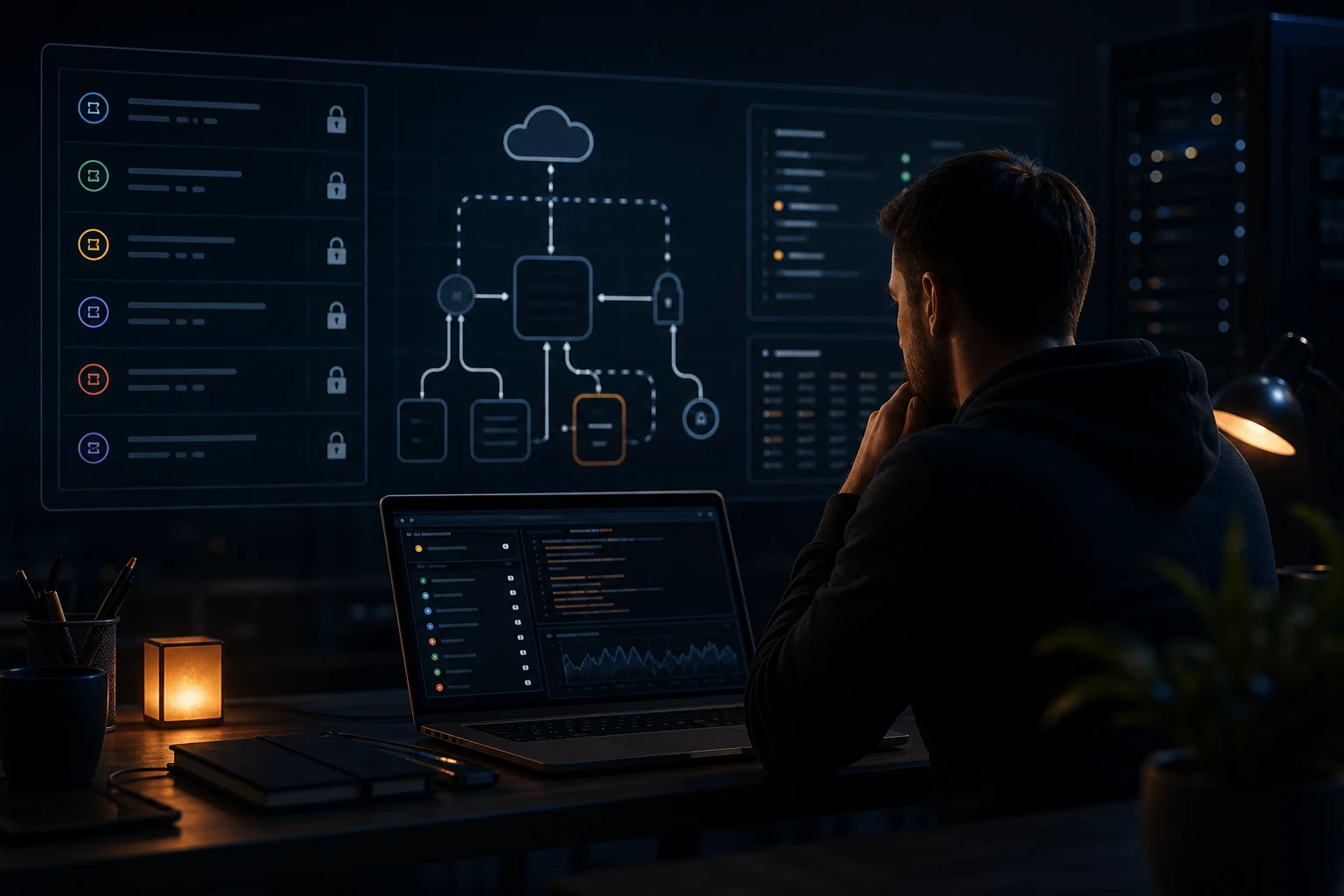 Production environment variables and deployment settings being reviewed securely